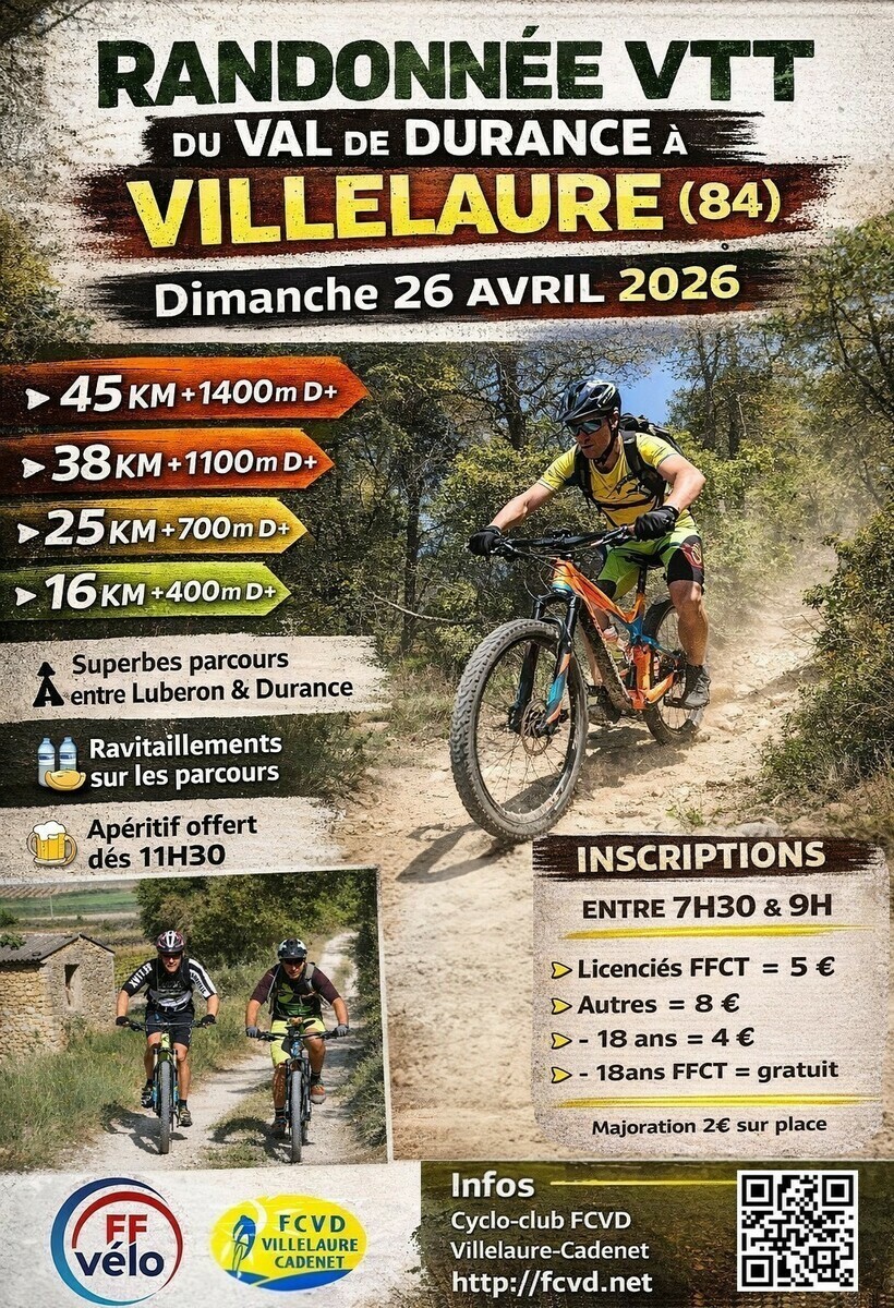 Rando VTT Villelaure 2026