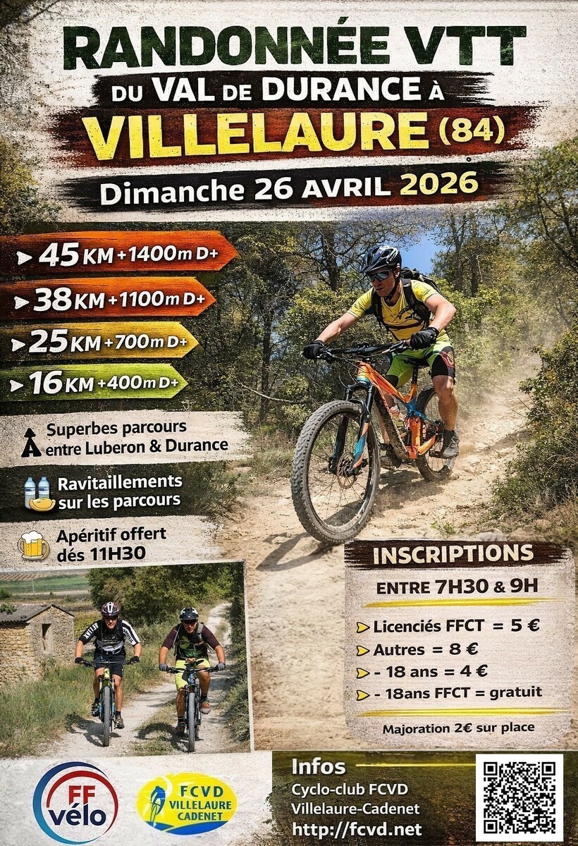Rando VTT Villelaure 2026